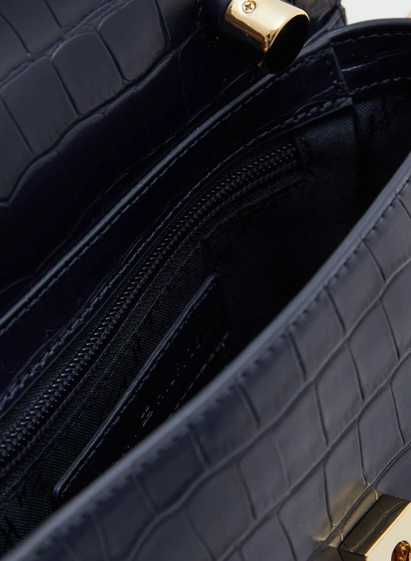 TOMMY HILFIGER Modern Bar Croc Satchel