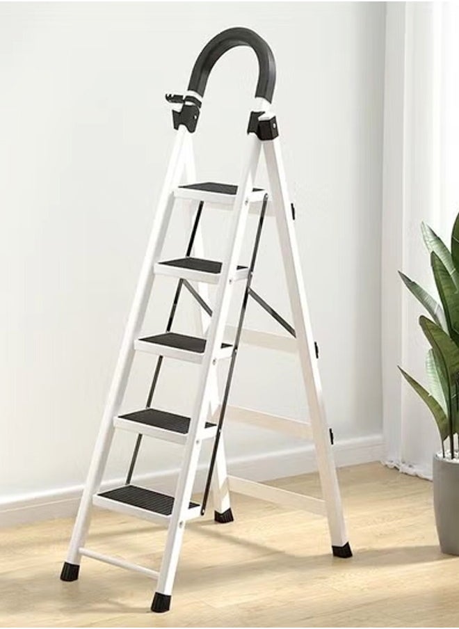 C&C Home 5 Steps Multifunction Household Indoor Folding Ladder and Storage Rack Suitable for Kitchen Home and Living Room 43 x 87 x 145 CM  - Image 4