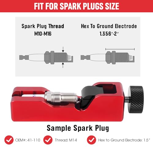 Ozikutech Spark Plug Gap Tool Set with Feeler & Gap Gauge for Most 10mm-16mm Spark Plugs – Universal Gapper for Gapping Adjustment and Measurement - Image 5