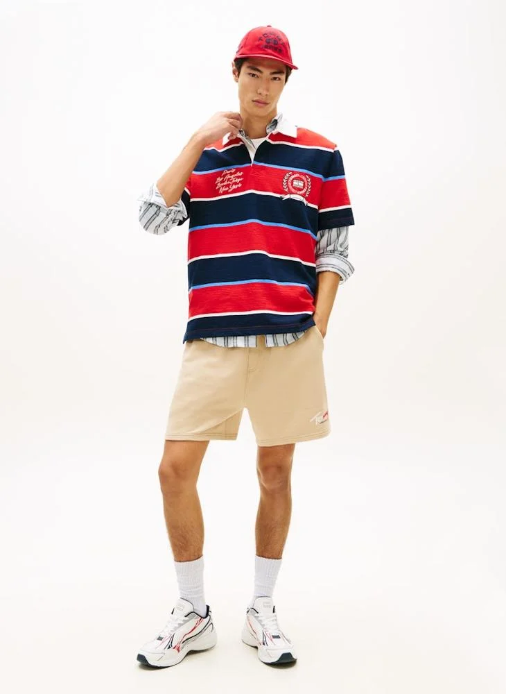 TOMMY JEANS  Sueded Terry Signature Logo Sweat Shorts for Men | Best Price UAE