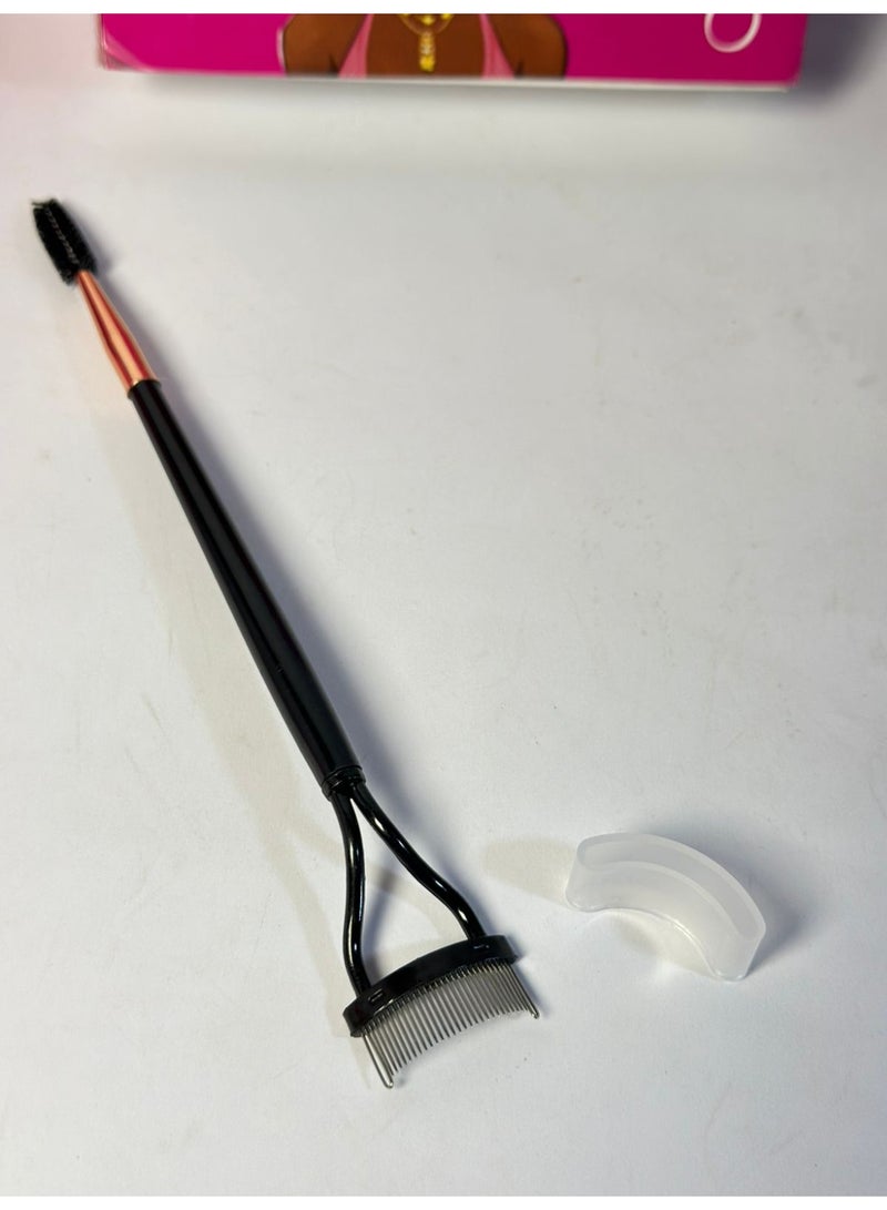 مشط معدني احترافي لفصل الرموش، أداة تجميل للعناية بالرموش، أسود (قطعة واحدة)، قد يختلف اللون - Image 2