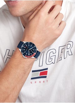 TOMMY HILFIGER Men's Silicone Analog Wrist Watch 1792009  - Image 4