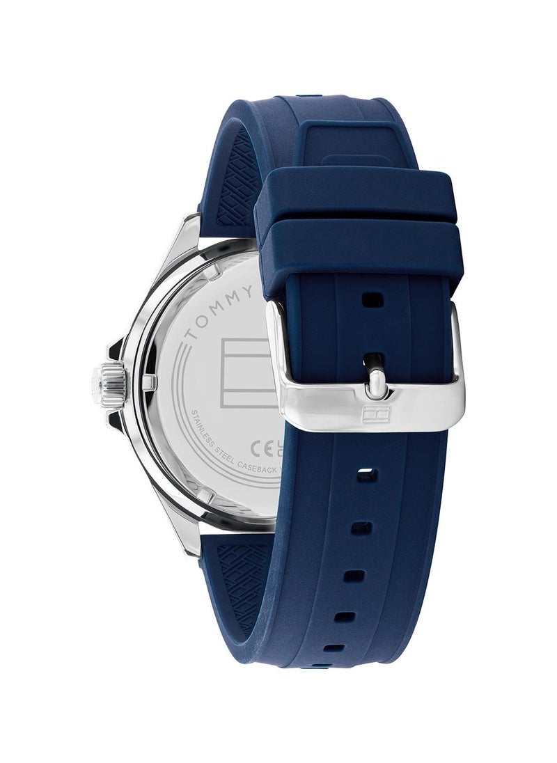 TOMMY HILFIGER ساعة يد بعقارب من السيليكون موديل 1792009 للرجال  - Image 2