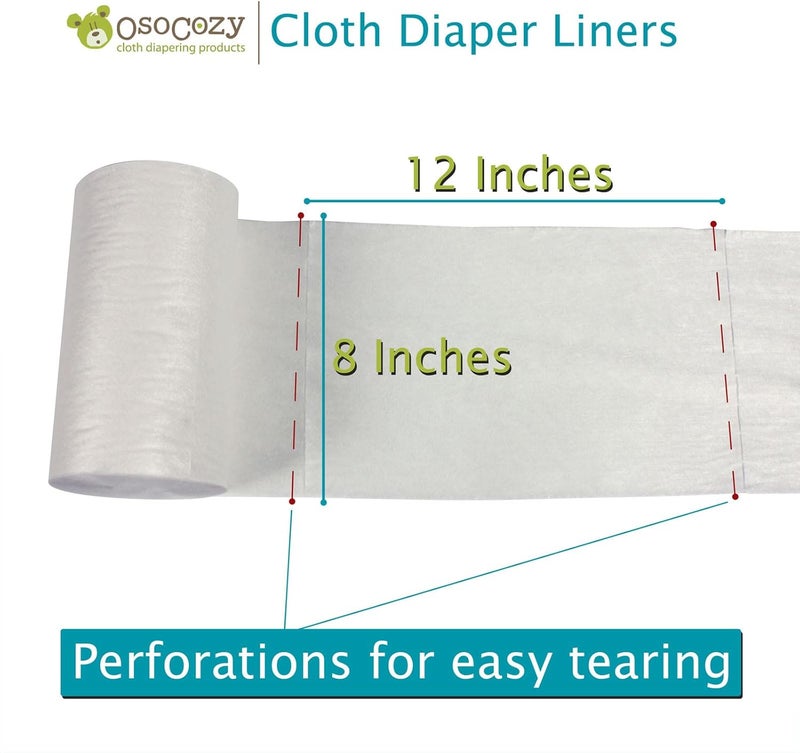 OsoCozy Flushable Diaper Liners - Make Cloth Diapering Convenient with Easy, Quick, Cloth Diaper Liners - Super Soft and Gentle on Baby’s Skin - Image 5