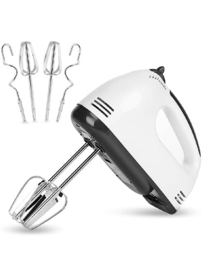 DENX 260W Hand Blender DX2007 – 7 Speeds Multi-Function Electric Mixer with Sharp Stainless Steel Blades for Eggs, Cream, Dough, Smoothies, Juices, Sauces, Whipping & Mixing – White - Image 1