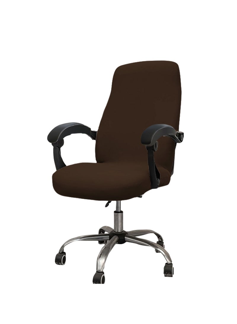 DUNISO Computer Office Chair Covers, Universal  Removable Computer Chairs Cover Stretch Rotating Mid Back Chair Slipcovers Cover Washable Seat Cushion Protectors For Office Computer Chairs  - Image 4