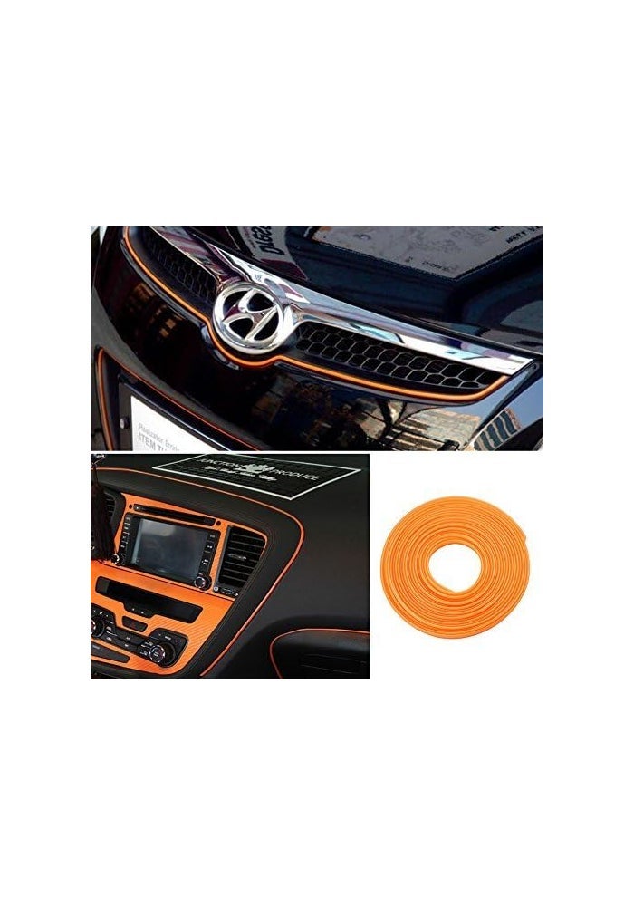 ATMOMO Orange 5M Flexible Trim for Car Decoration