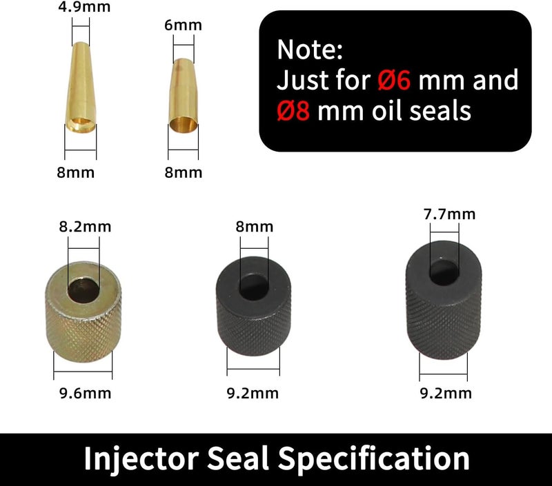 DPTOOL Fuel Injector Seal Install and Removal Tool Kit compatible with BMW N13 N14 N18 N20 N26 N43 N53 N54 N55 N63 N74 S55 S63 Engine - Image 3