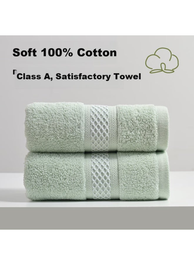 Yaguang Long-staple Cotton Soft Absorbent Solid Color Fleece Towel Face Cloth, 95g, 33cm*72cm, Sky Blue
