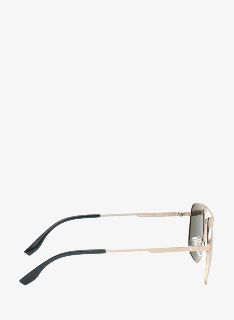 fastrack Polarized Sunglasses Gold Frame Green Mirror Lens 58mm  - M8036GR3PV - Image 3