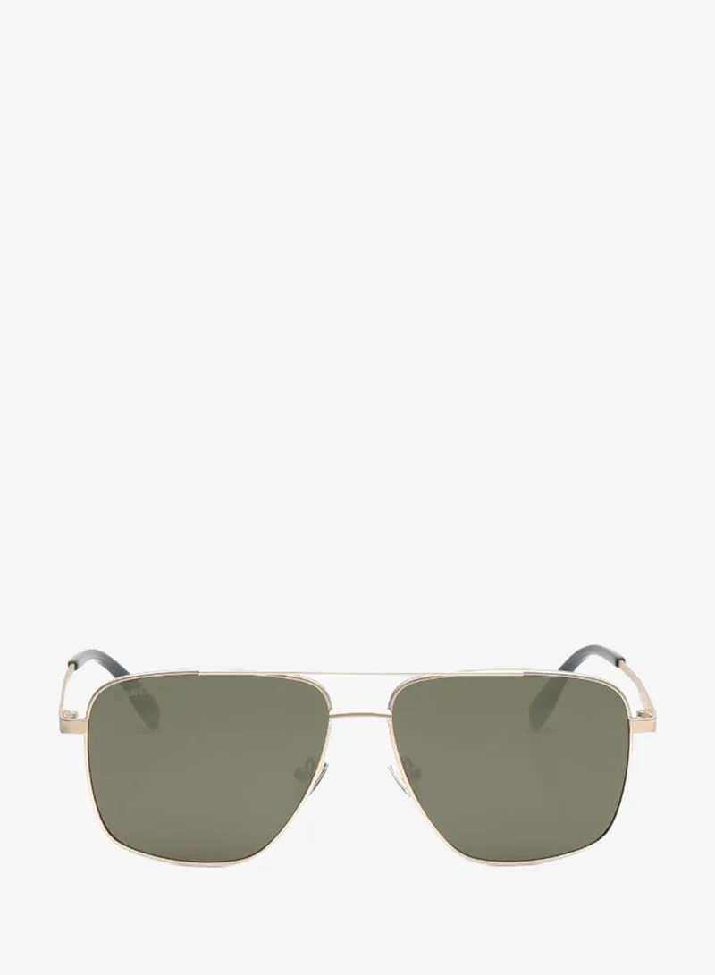 fastrack Polarized Sunglasses Gold Frame Green Mirror Lens 58mm  - M8036GR3PV