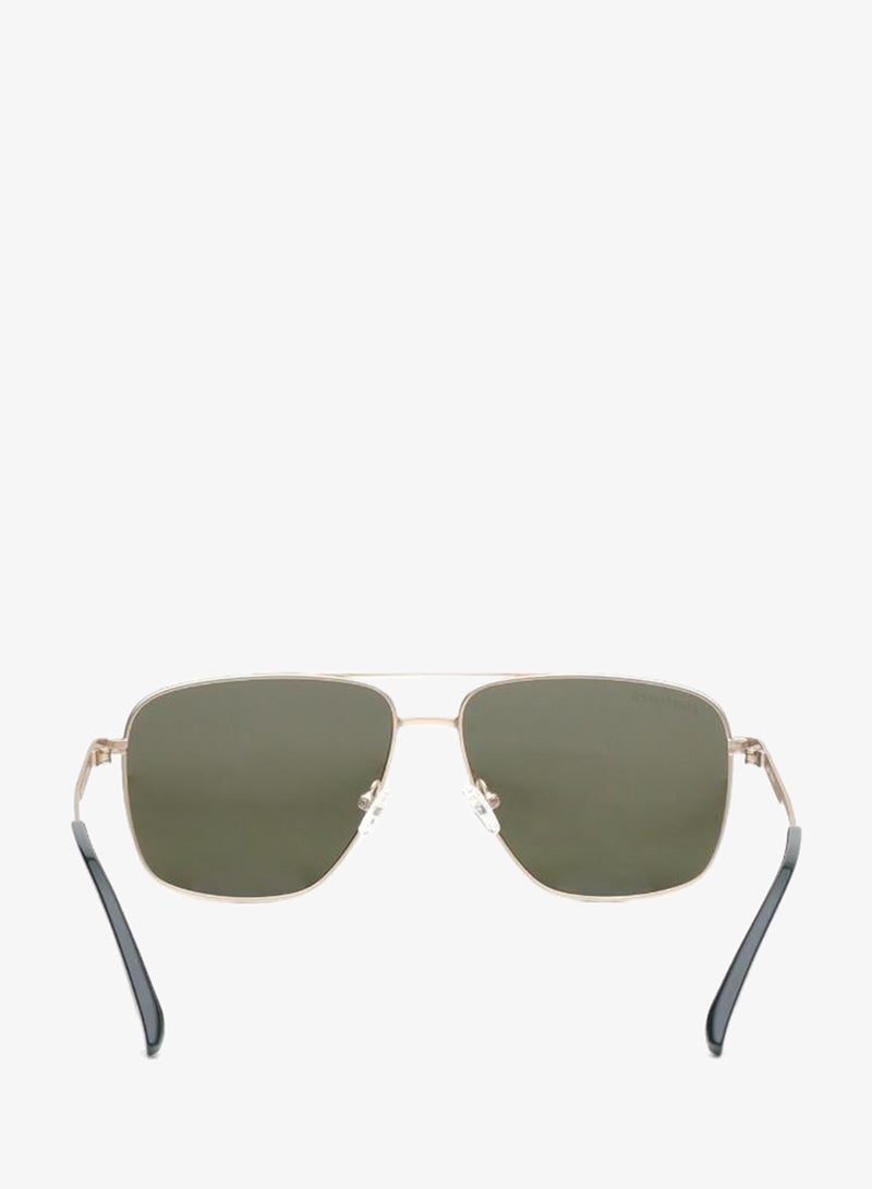 fastrack Polarized Sunglasses Gold Frame Green Mirror Lens 58mm  - M8036GR3PV - Image 4