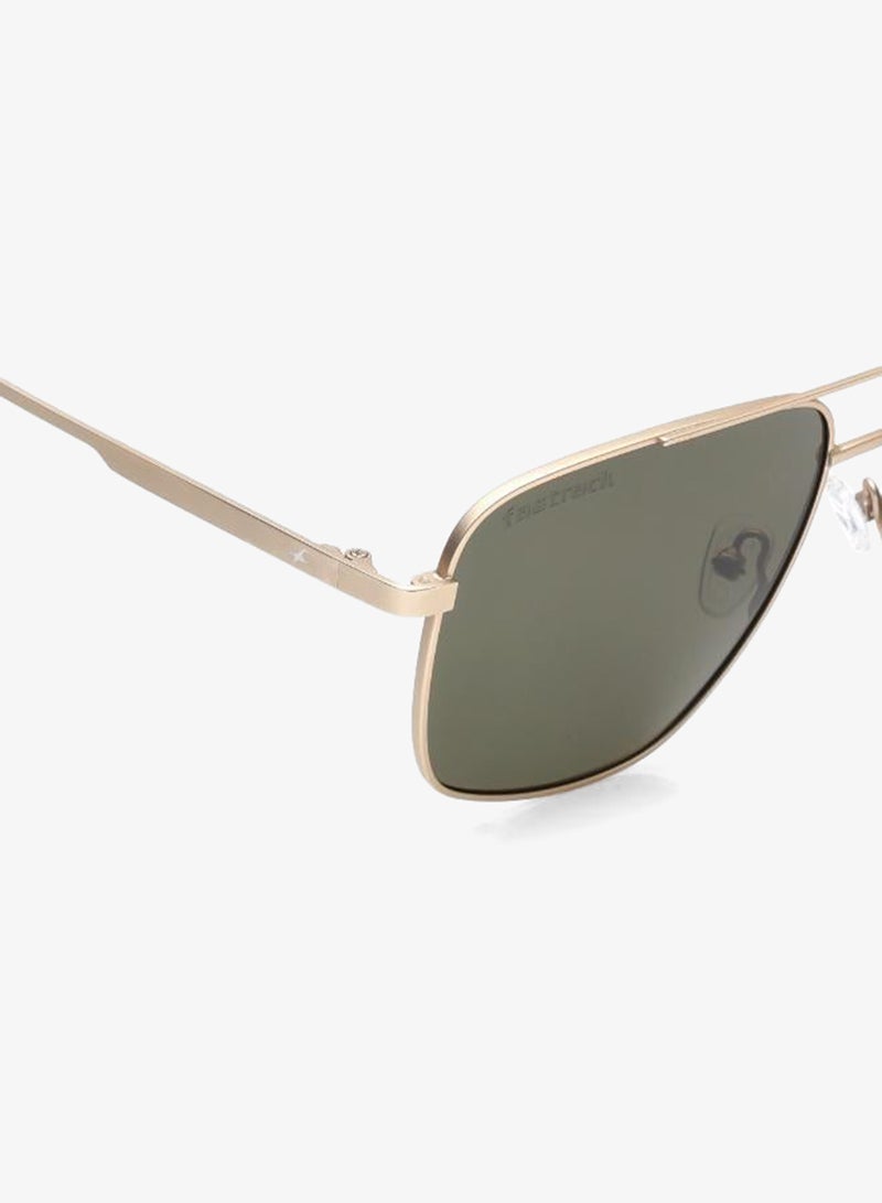 fastrack Polarized Sunglasses Gold Frame Green Mirror Lens 58mm  - M8036GR3PV - Image 5