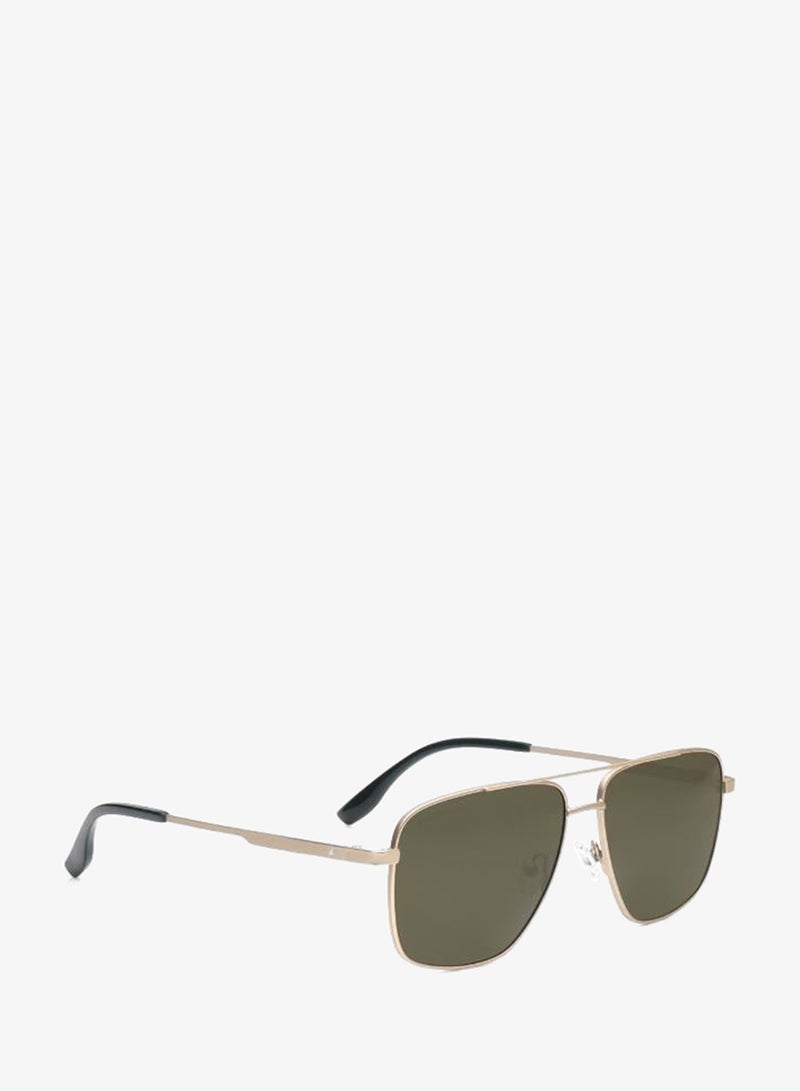 fastrack Polarized Sunglasses Gold Frame Green Mirror Lens 58mm  - M8036GR3PV - Image 1