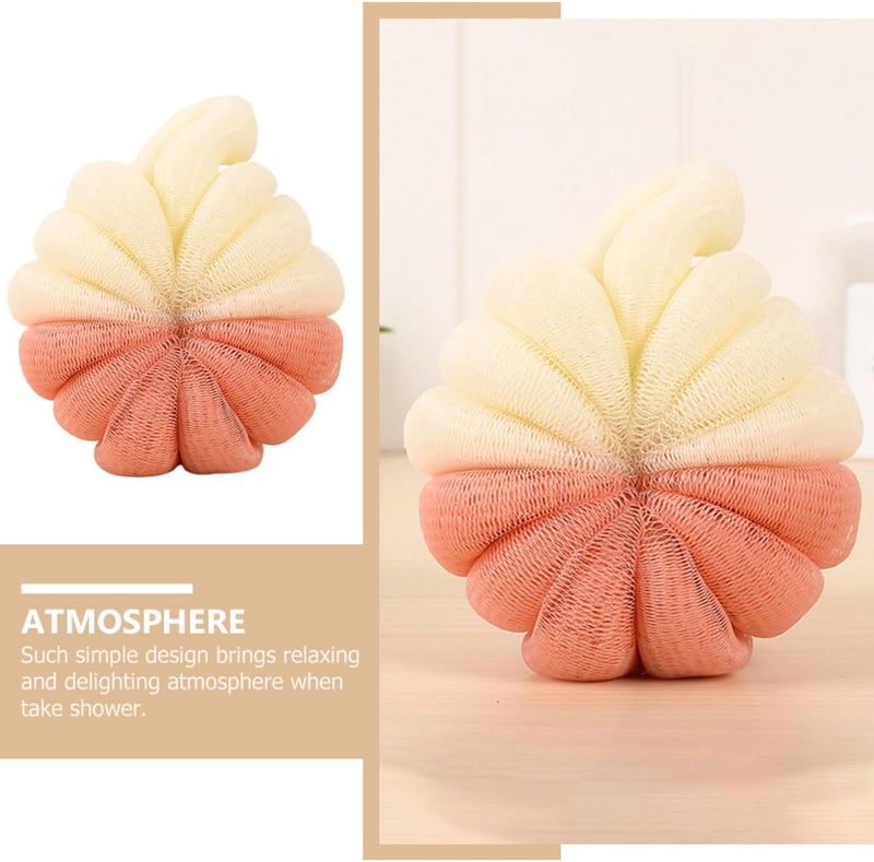 LABRIMP 5pcs Color Block Massage Bath Balls Shower Scrubbers Body Scrubbing Mesh Poufs for Women and Men Bathing Accessories Random Style - Image 3