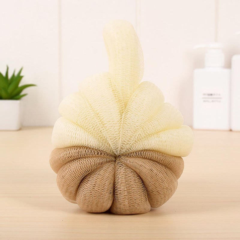 LABRIMP 5pcs Color Block Massage Bath Balls Shower Scrubbers Body Scrubbing Mesh Poufs for Women and Men Bathing Accessories Random Style - Image 5