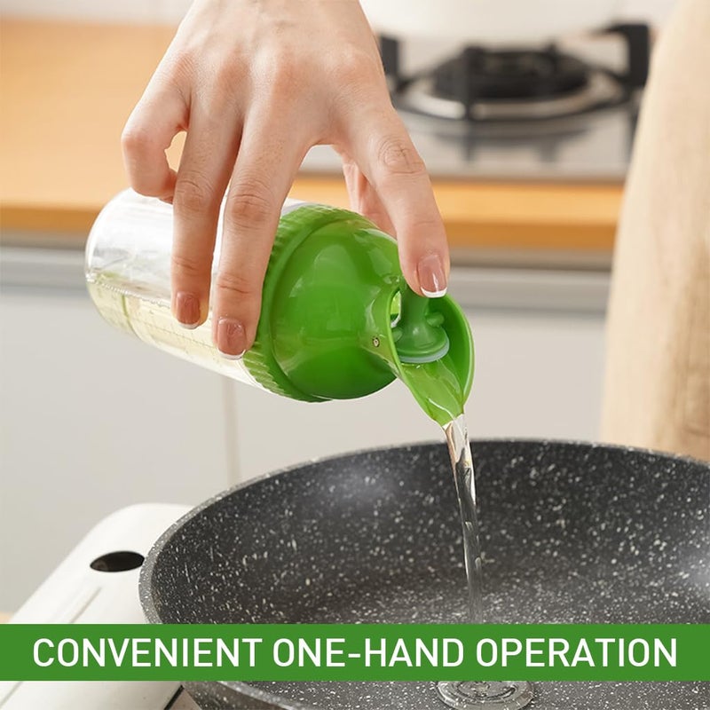 SUPVOX Supvox® 200ml Sauce Bottle Oil Dispenser with Airtight Sealing Cap Ketchup Salad Dressing Oil Containers for Kitchen Leak-Proof Oil Honey Sauce Bottle Dispenser - Green - Image 5