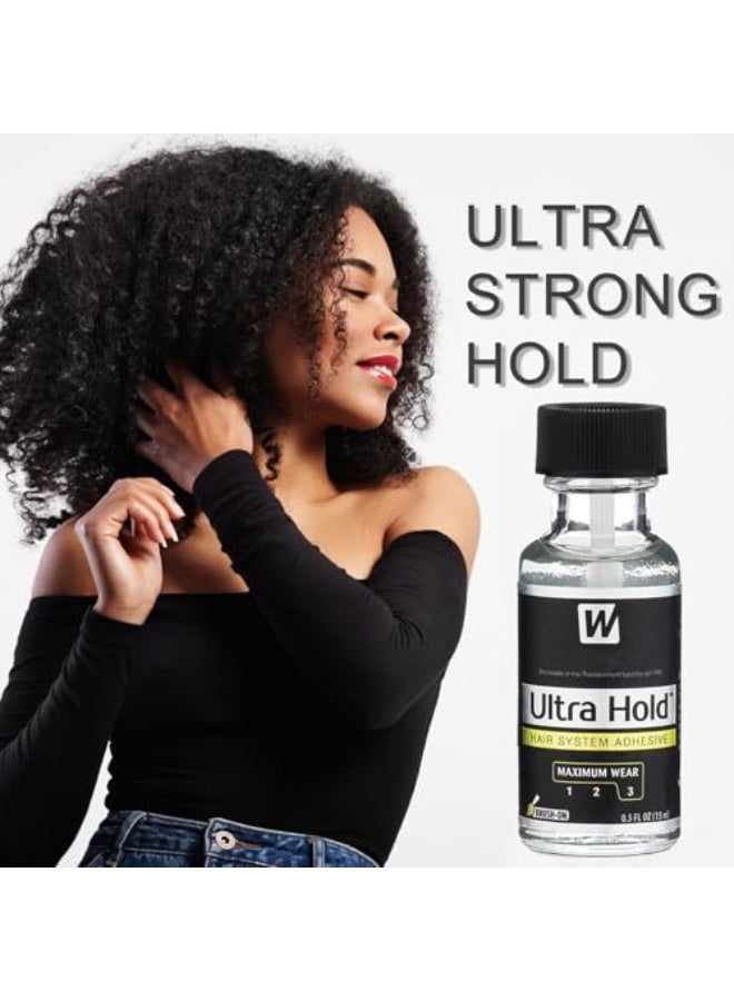 Walker Tape Ultra Hold Hair System Adhesive, 15ml Wig Glue Lace Front, Invisible Bonding Adhesive for Poly and Lace Wigs, Strong Hold Waterproof Hair Glue, Oil-Resistant, Latex-Free Wig Adhesive for Daily Use - Image 5