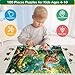 WSCXSC Puzzles for Kids Ages 48 100 Piece Puzzles Kids Ages 46 68 810 Deer Animal Jigsaw Puzzle Toys Educational Puzzle Floor Birthday Gifts for Girls and Boys - Image 4