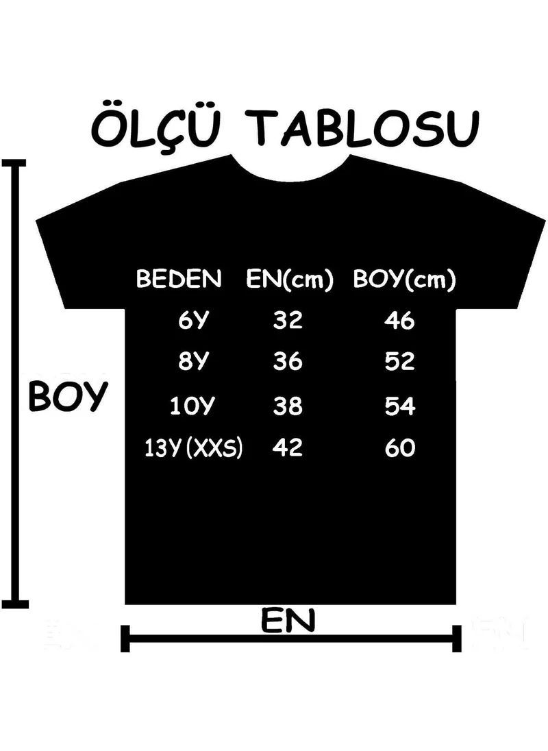 Rock&Roll Signed Atatürk Black Short Sleeve Unisex Children's T-Shirt