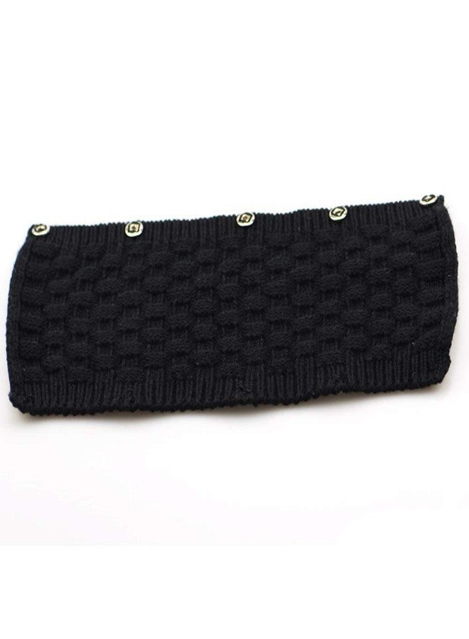 luzen Headphone Headband Cover Comfortable Replacement Headphone Protector Headband Cushions Pad Knitted Protector Sleeve, Black - Image 3