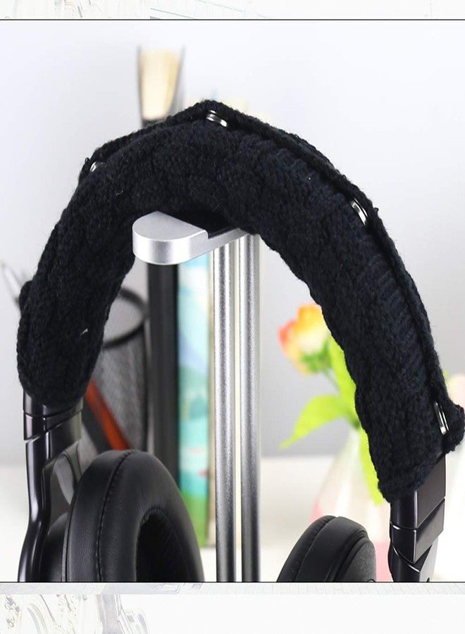 luzen Headphone Headband Cover Comfortable Replacement Headphone Protector Headband Cushions Pad Knitted Protector Sleeve, Black - Image 5