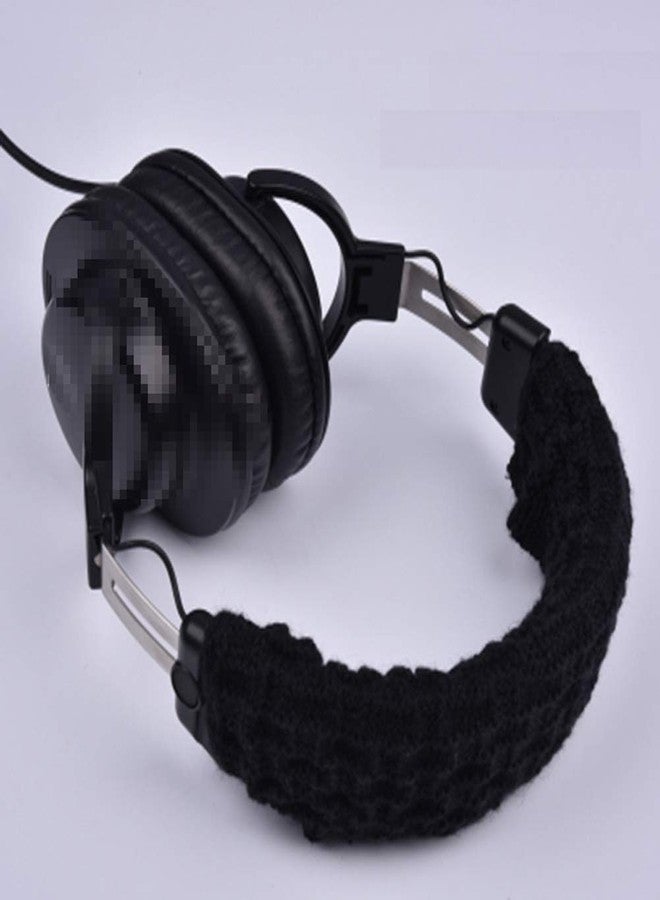 luzen Headphone Headband Cover Comfortable Replacement Headphone Protector Headband Cushions Pad Knitted Protector Sleeve, Black - Image 4