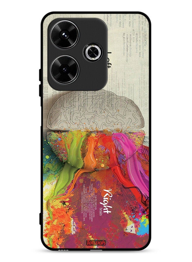 Tolwak Xiaomi Redmi 13 4G Protective Case Cover Abstract Brain Science Artwork - Image 1
