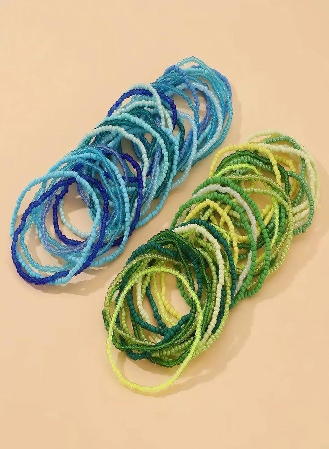 72ore Boho Bracelets for Women Colorful Beaded Bracelets Stack Boho Jewelry Dresses Colorful Jewelry for Women - Image 5