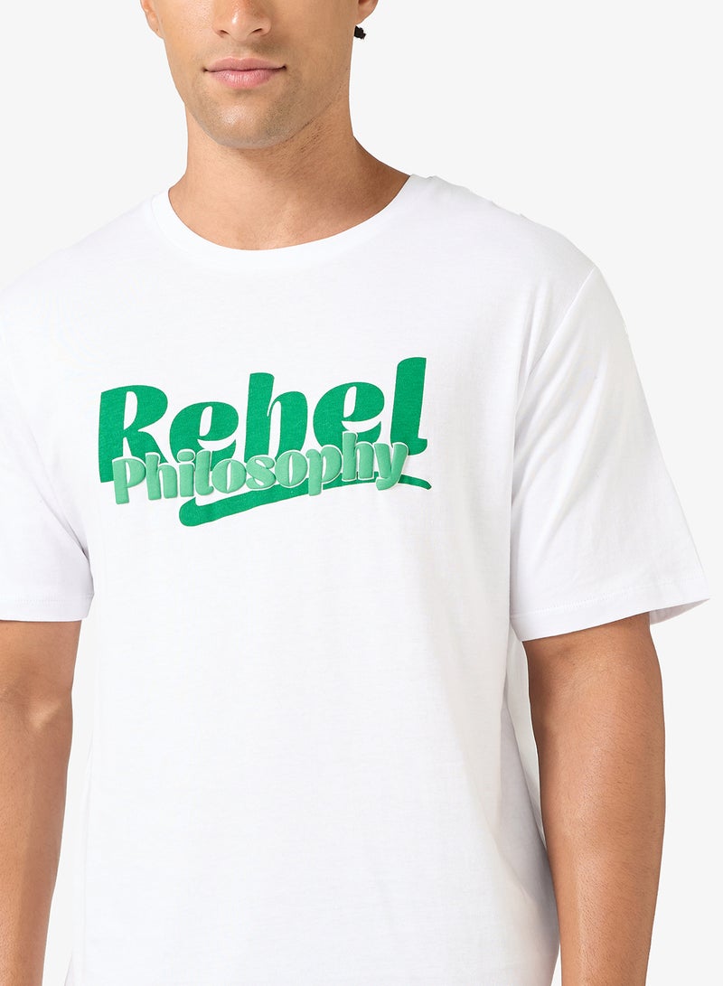 JJ Rebel Rebel Regular Fit Crew Neck T-Shirt - Image 3