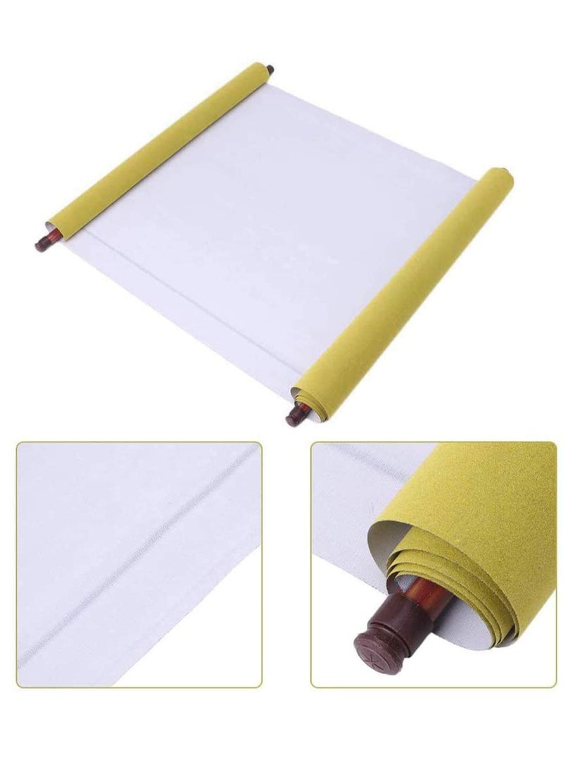 KASTWAVE Chinese Water Paper Calligraphy Set, Reusable Eco-Friendly No Ink Needed Water Writing Cloth Paper with Chinese Brush and Water Dish, Gift Set for Calligraphy Beginners  - Image 5