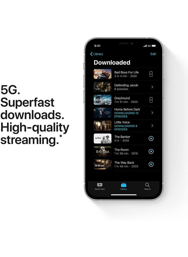 ابل  آيفون 12 برو ماكس مع فيس تايم سعة 128 جيجابايت فضي 5G - نسخة الشرق الأوسط - Image 5