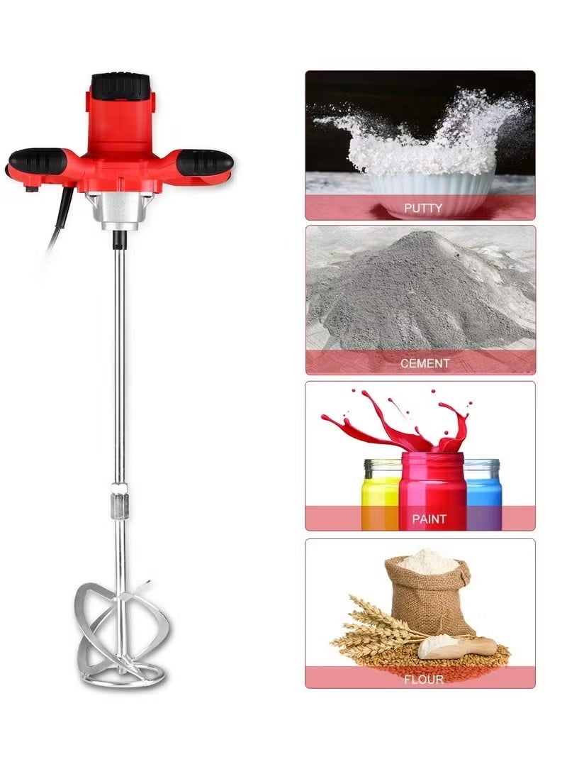 M14 Clamping Capacity Electric Handheld Paint and Concrete Mixer with Accessory 220-240V Power Tool 1300W Mixer Drill - Image 2