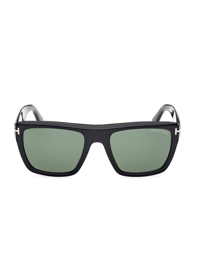 TOM FORD نظارات شمسية مربعة للرجال - TF1077 01N 55 - حجم العدسة: 55 مم - Image 2