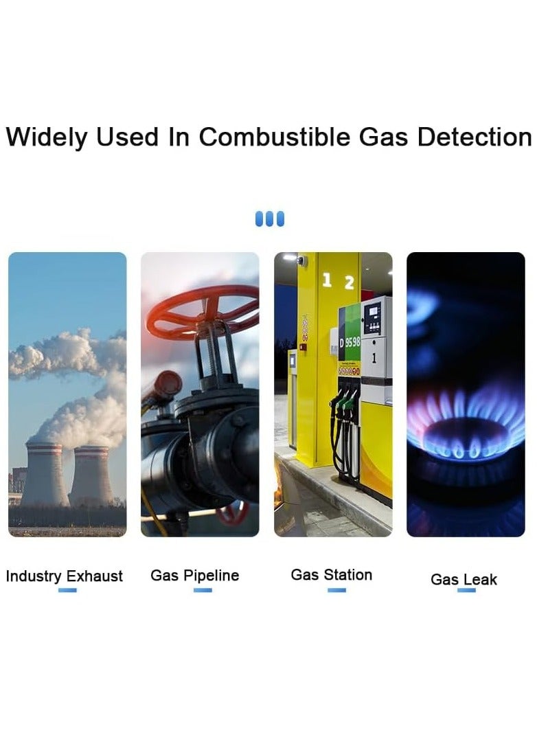 SOLARAE Gas Leak Detector, Propane Flammable Gas Sniffer Combustible Gas Leak Detector with Color LCD Display, Temperature Measure, Flexible Probe Locates Natural Gas Methane Propane Ethanol - Image 5