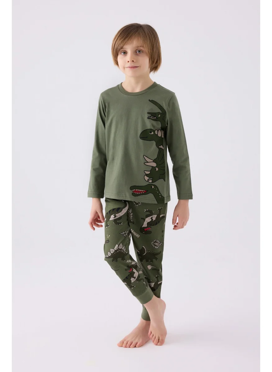 RolyPoly Boy Long Sleeve Pajama Set RP3429 Khaki