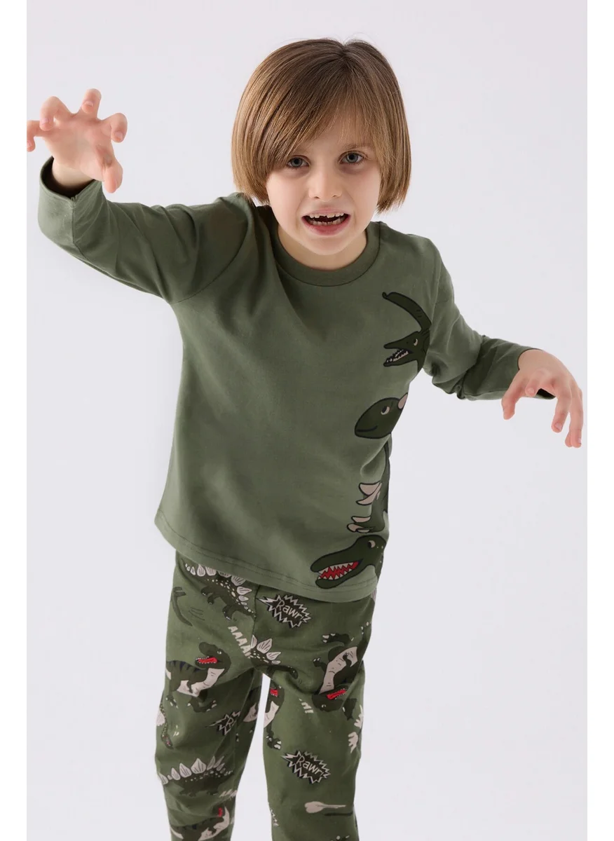 RolyPoly Boy Long Sleeve Pajama Set RP3429 Khaki