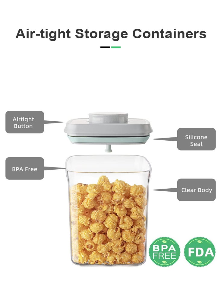Perfii 4 Pieces 320ml BPA-Free Airtight Storage Container Set for Pantry Organization and Food Storage  - Image 3