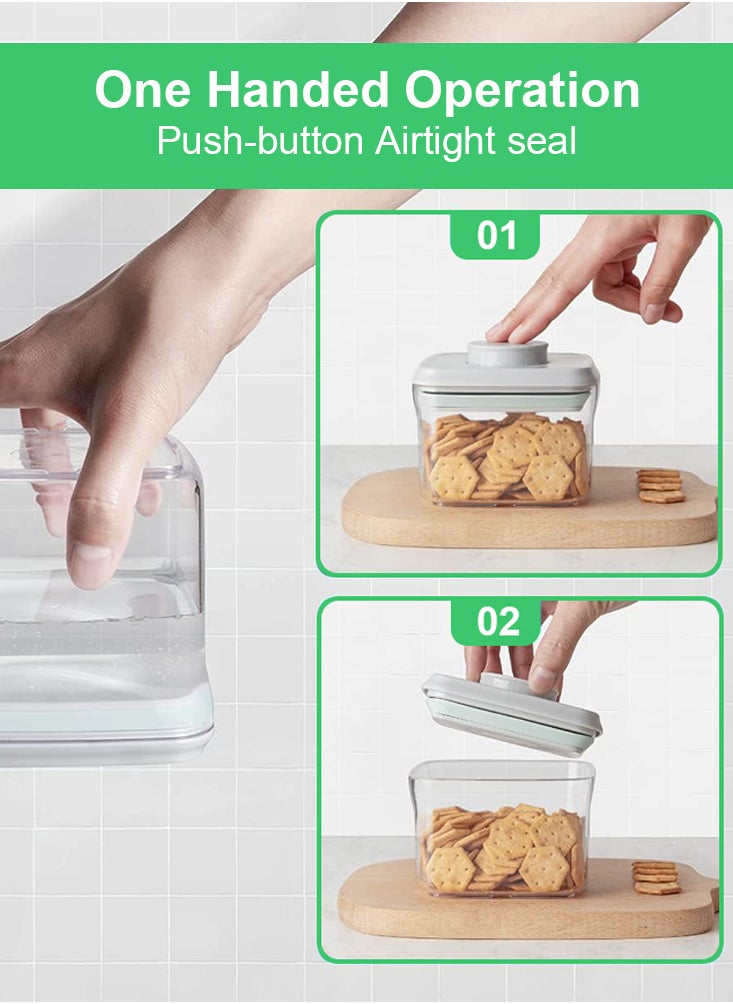 Perfii 4 Pieces 320ml BPA-Free Airtight Storage Container Set for Pantry Organization and Food Storage  - Image 2