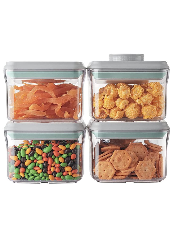 Perfii 4 Pieces 320ml BPA-Free Airtight Storage Container Set for Pantry Organization and Food Storage  - Image 1
