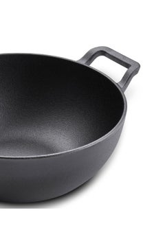 Cast Iron Kadai 20 CM | Iron Kadhai with Glass Lid for Cooking and Deep Frying | Pre Seasoned Induction Cookware Black - PR48894 - pzsku/Z4F2ED20E1EDD8A16A38AZ/45/_/1707222233/c4e8edd5-3048-4f89-897b-c7e1c8ef0c63