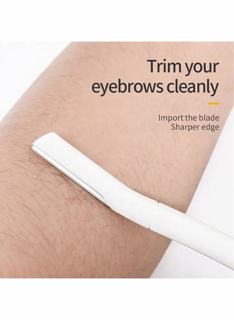 4Pcs Eyebrow Razor Reusable Face Razor For Eyebrows Upper Lip Forehead Fuzz and Sideburns - Image 2