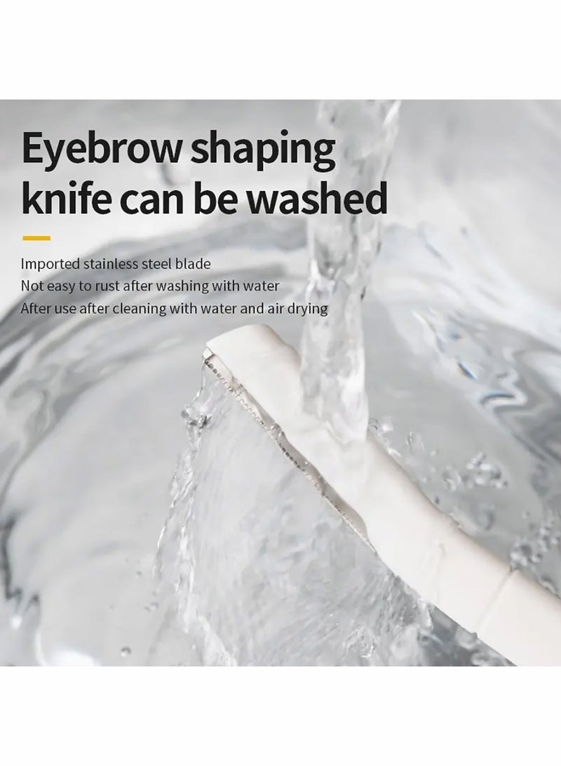 4Pcs Eyebrow Razor Reusable Face Razor For Eyebrows Upper Lip Forehead Fuzz and Sideburns - Image 4