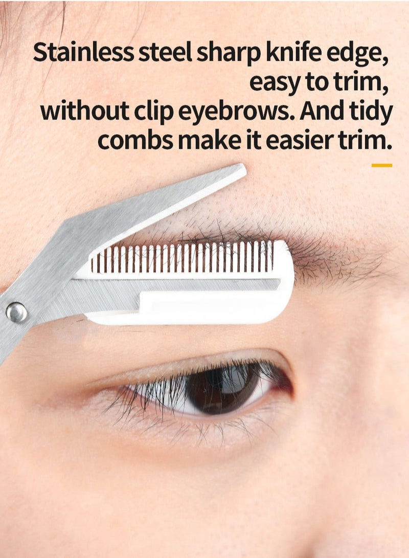 4Pcs Eyebrow Razor Reusable Face Razor For Eyebrows Upper Lip Forehead Fuzz and Sideburns - Image 3