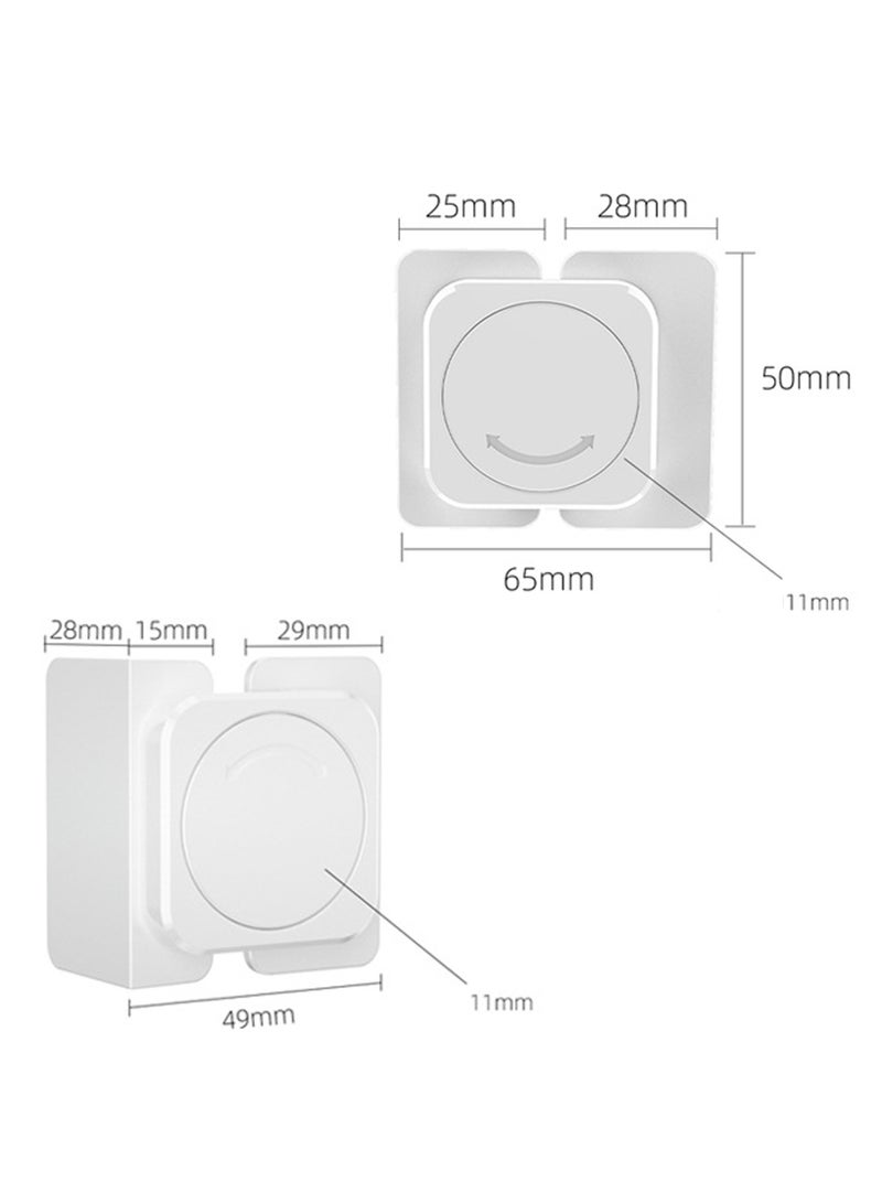 CMGTYYD. نموذج متعدد الوظائف 2 طفل آمنة قفل خزانة الأمن دون ثقوب الأطفال قفل الأطفال المضادة للثلاجة قفل باب الثلاجة طفل الأطفال مع أدراج، خزانة، الثلاجة، سهلة التركيب، مفتاح واحد للتحكم، ملتصق قوي، لا آثار، آمنة لينة (White4Pcs) - Image 5