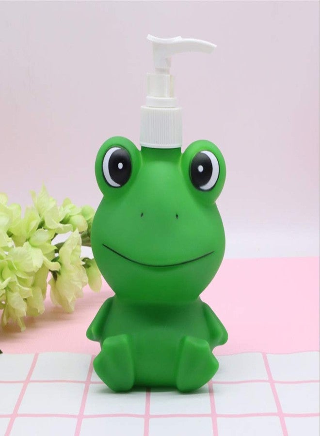 Hyever Dinosaur Panda Frog Cute Cartoon Animal Hand Soap Pump Lotion, Hand Soap, Shampoo, Shower Gel Dispenser, Suitable for Bathrooms, Kitchen Countertops, Bathroom Accessories (Frog) - Image 2