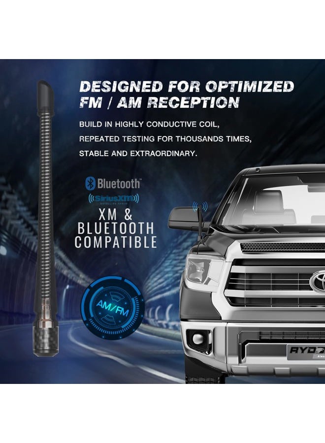 Rydonair Antenna Compatible with 2000-2019 Toyota Tundra | 7 inches Rubber Antenna Replacement | Designed for Optimized FM/AM Reception - Image 3