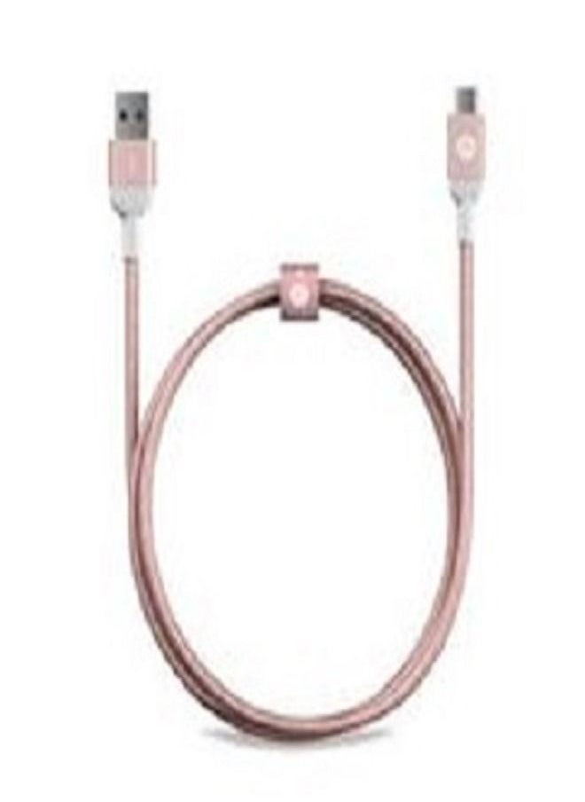 ADAM ELEMENTS ADAM ELEMENTS CASA M100 USB Type C Male to USB 3.0 Male Cable Metal Braid Rose  - Image 5