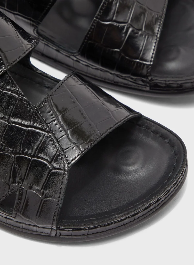 Le Confort Texture Double Strap Sandal