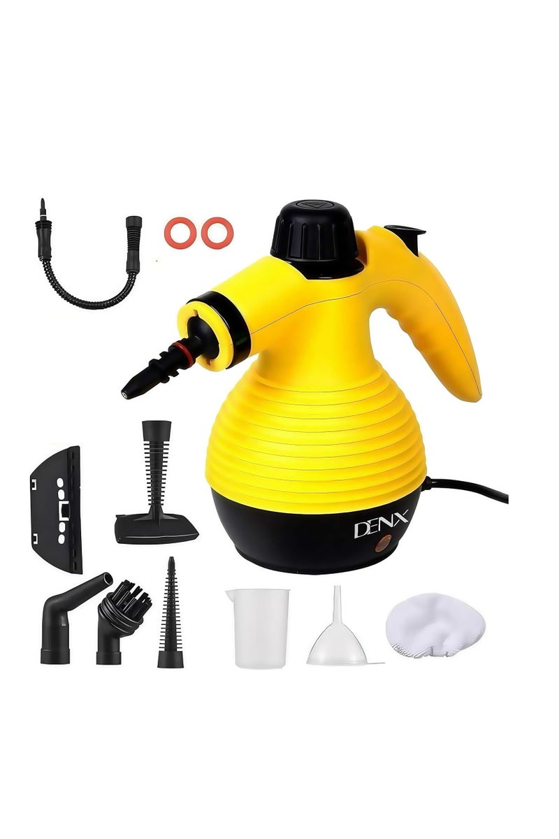 Denx Dinex Handheld Steam Cleaner, 14 in 1, Yellow, DX2911 - Image 1